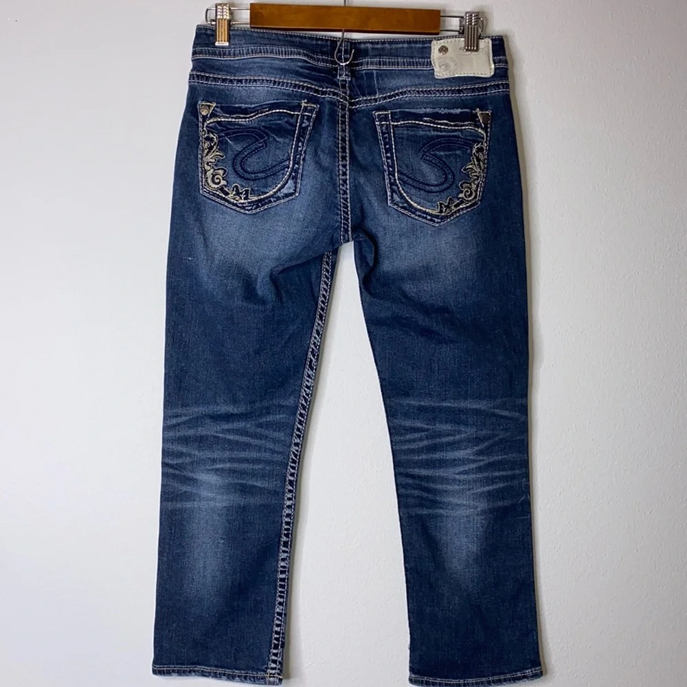 Silver Aiko Cropped Jeans 27